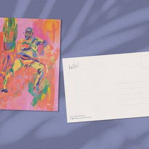 HOTHOUSE – Cartão postal (impressão artística, desenho de figura, brilhante, colorido, acrílico, arte de parede, estilo de vida)