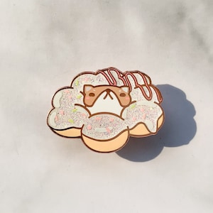 Glitter Mochi Donut | Mochi Shibe Donuts | Enamel Pin