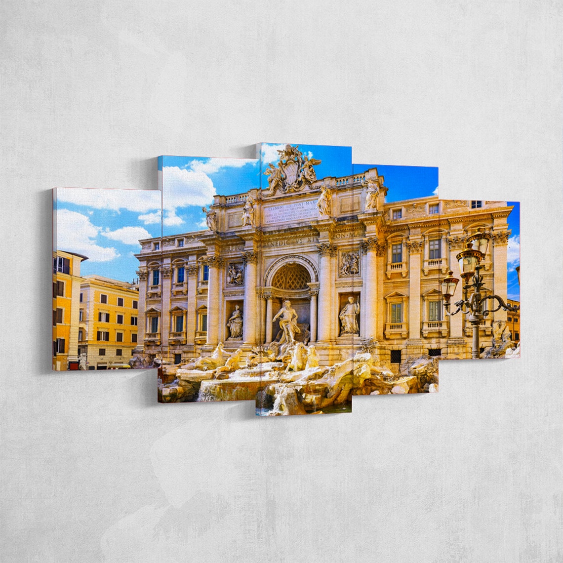 Rome Wall Art Rome Poster Rome Canvas Rome 5 Piece Canvas Etsy