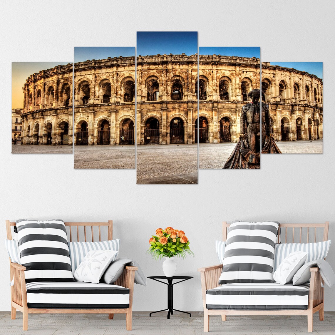 Rome Wall Art Rome Poster Rome Canvas Rome 5 Piece Canvas Etsy