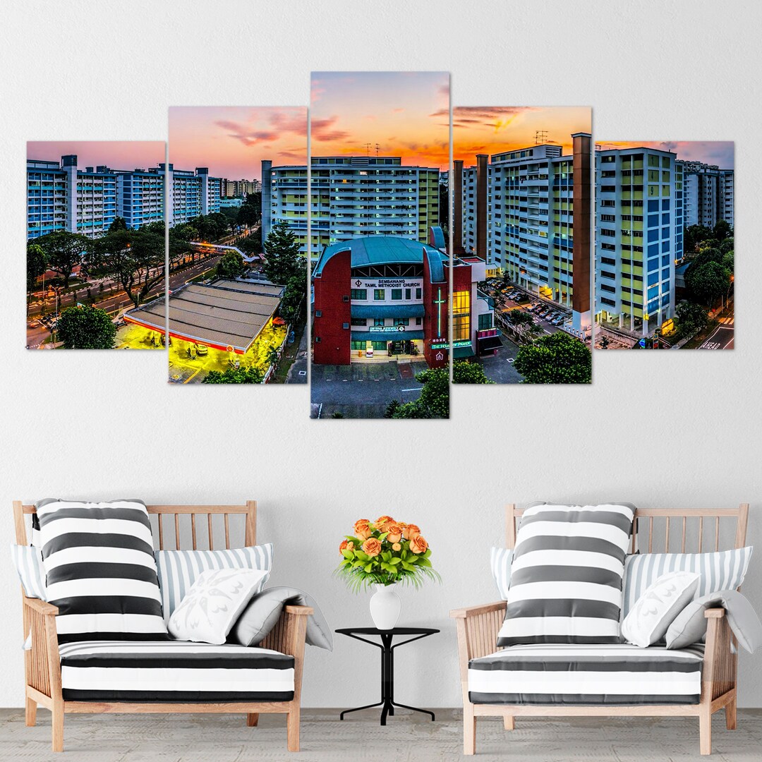 Singapore Wall Art Singapore Poster Singapore Canvas Etsy