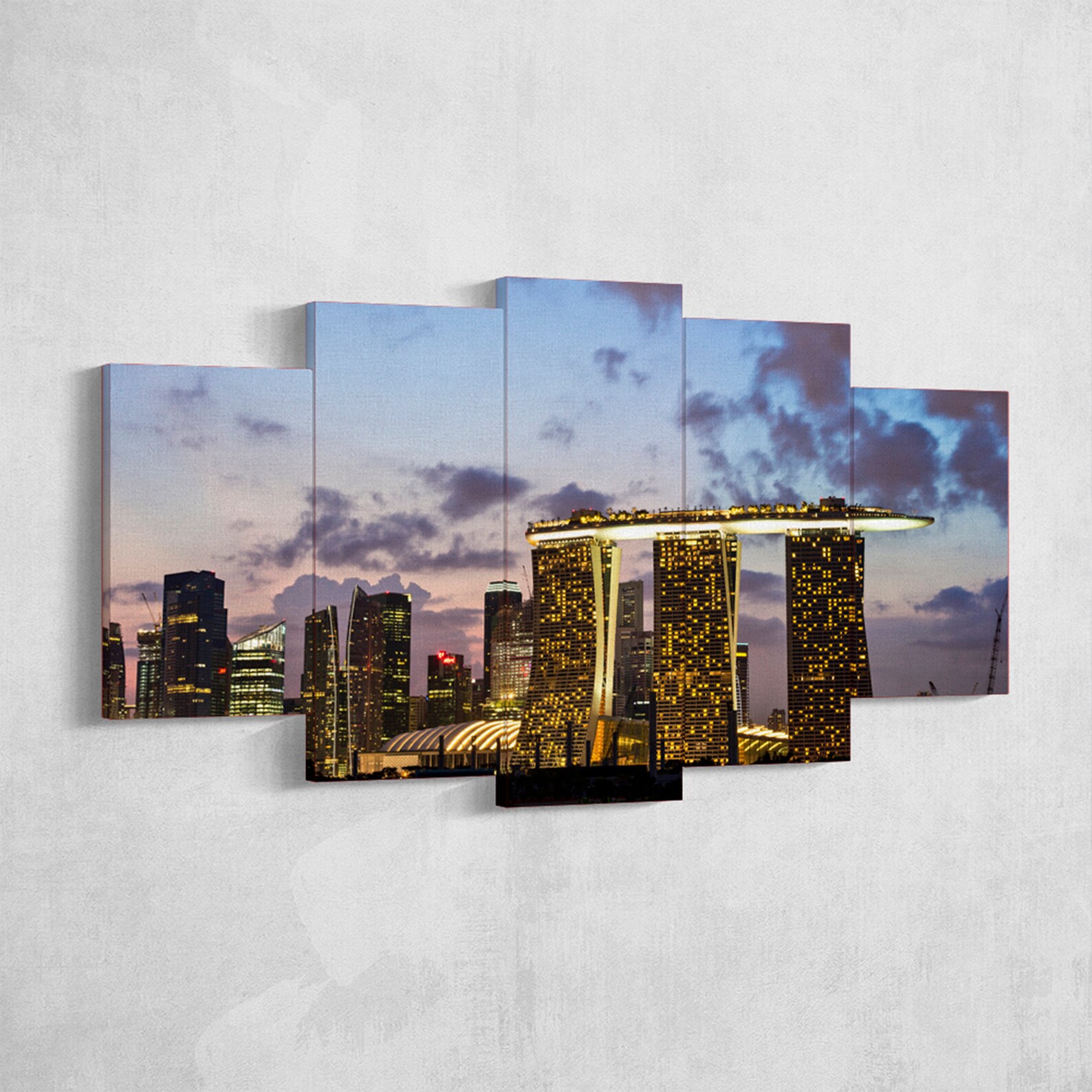 Singapore Wall Art Singapore Poster Singapore Canvas Etsy