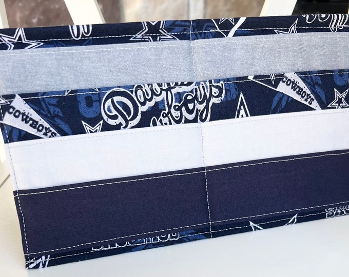 Standing Card Holder, Dallas Cowboys, Bingo, Card Caddy, Fabric Card