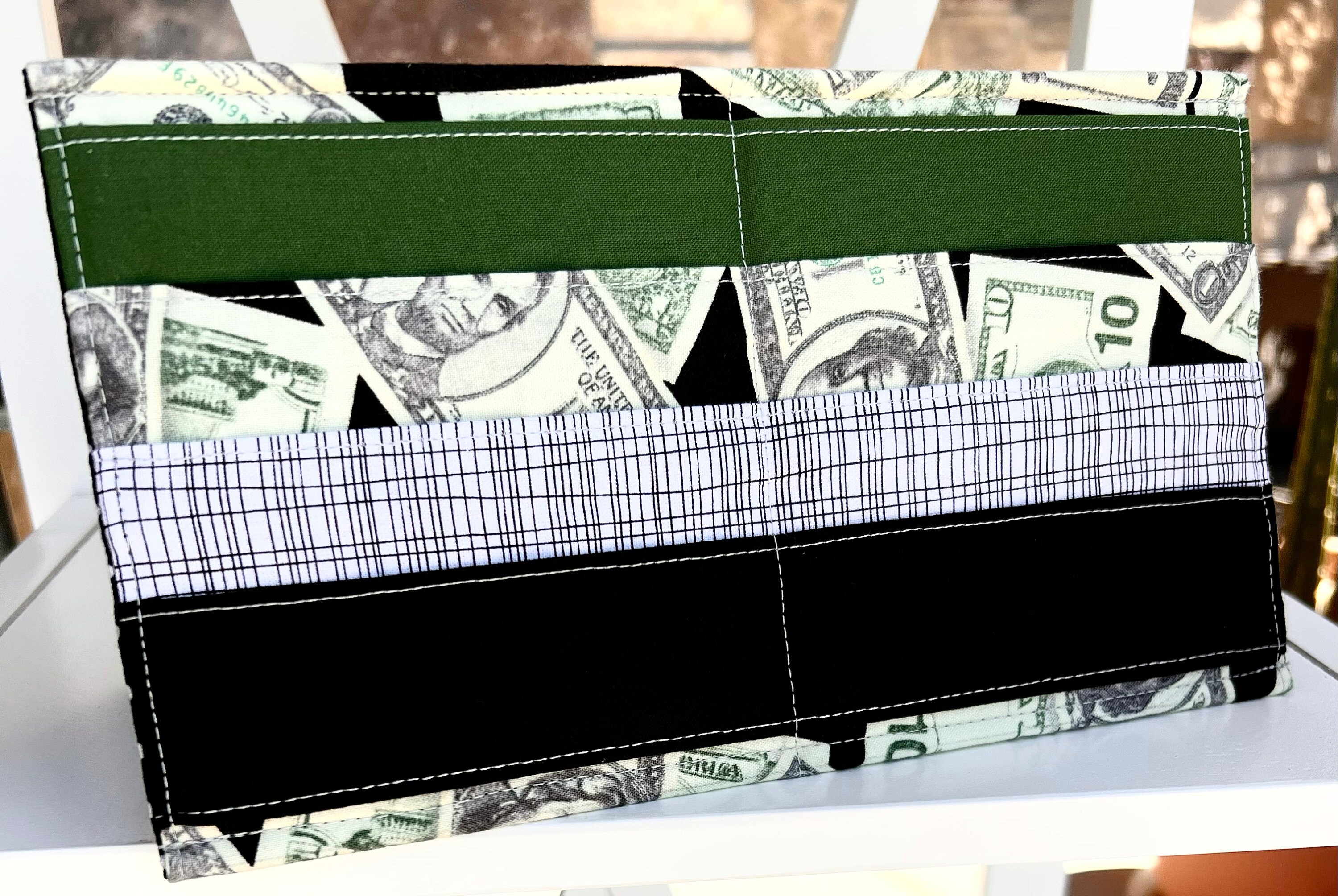 Standing Card Holder Dollar Bills Bingo 4 Pocket Rows Card Etsy
