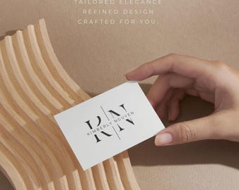 Minimalistische Visitenkartenvorlage editierbare diy Canva Design Sofort-Download digitale Visitenkarte Vorlage moderne professionelle Karte