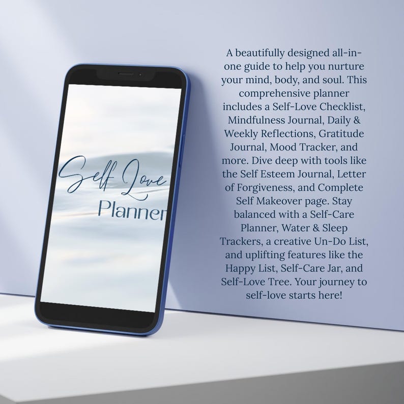 Editable Self Love Planner A4 Canva Wellness Journal Plr Mrr Digital ...