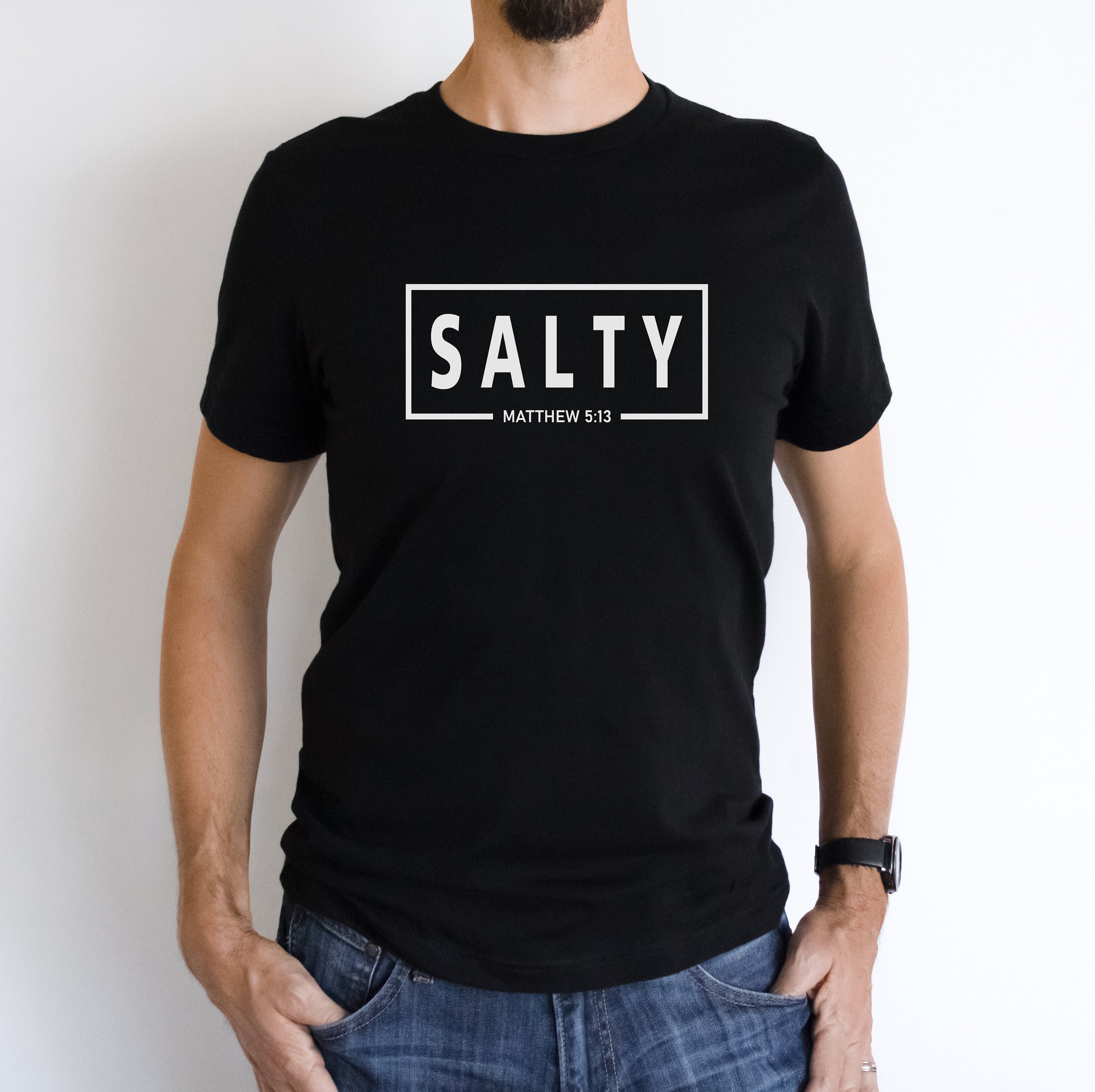 Færøerne deltage At vise Salty Shirt Christian Shirts Modern Christian Tees - Etsy