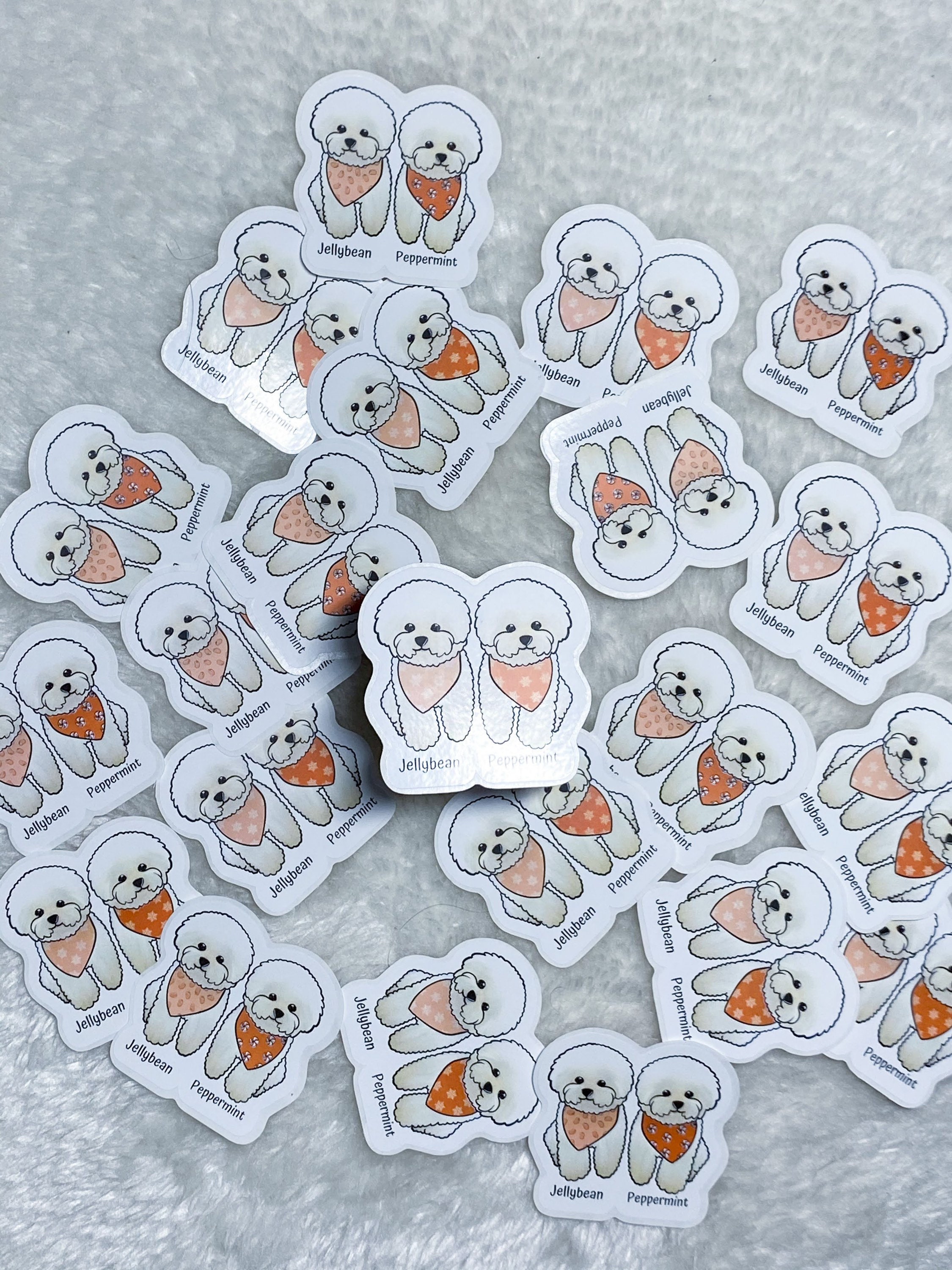 custom stickers 6 pack cartoon etsy