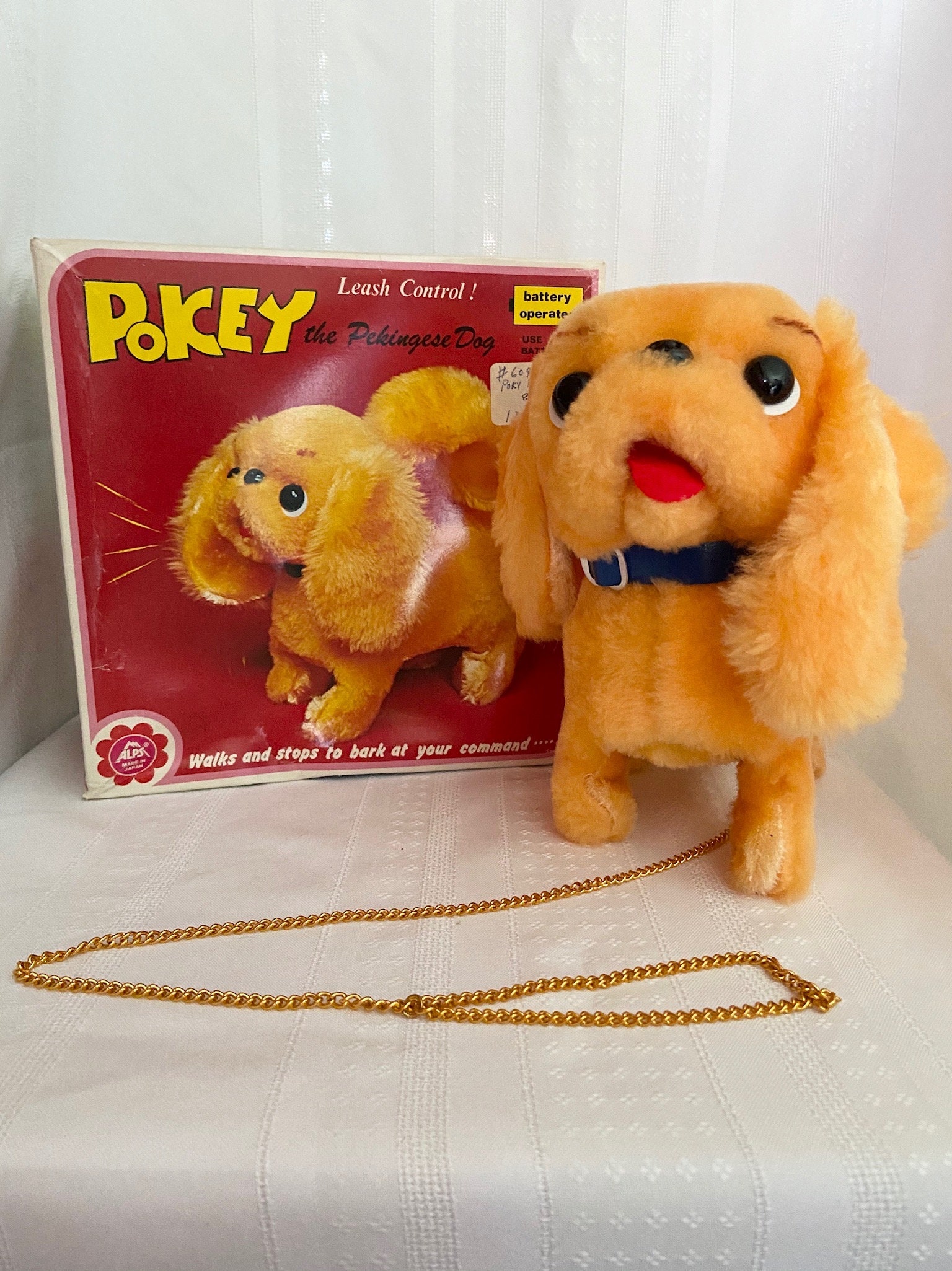 入園入学祝い Vintage Battery Control, Leash Dog, Pekingese the - Pokey 電気仕掛け