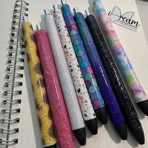 handmade gift | resin gel pen | wrapped pen | teacher gift | wedding gift | party favor | handmade art