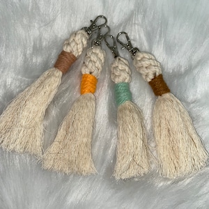 Braided Tassel Keychain | Macrame art | Knotted Rope | Macrame | Keychain