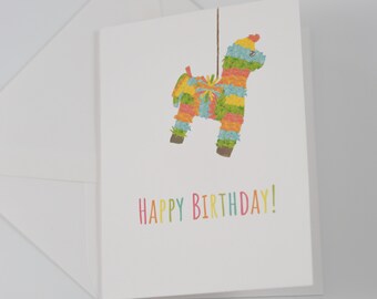 Happy Birthday Piñata Card