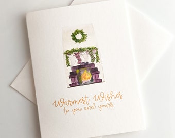 10 Pack - Warm Wishes Holiday Card