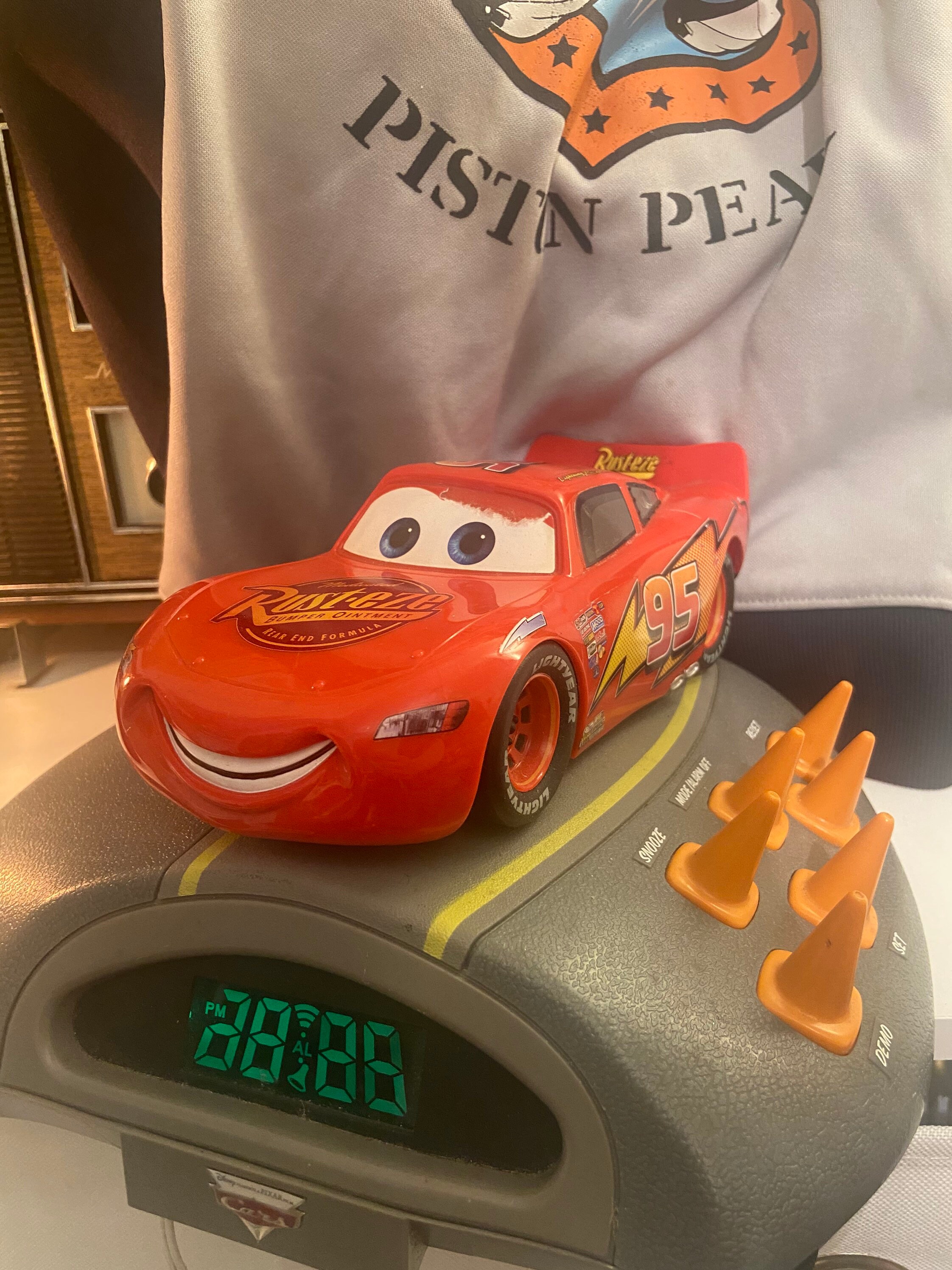 Rare Disney Pixar Cars Lightning Mcqueen Alarm Clock Radio Etsy