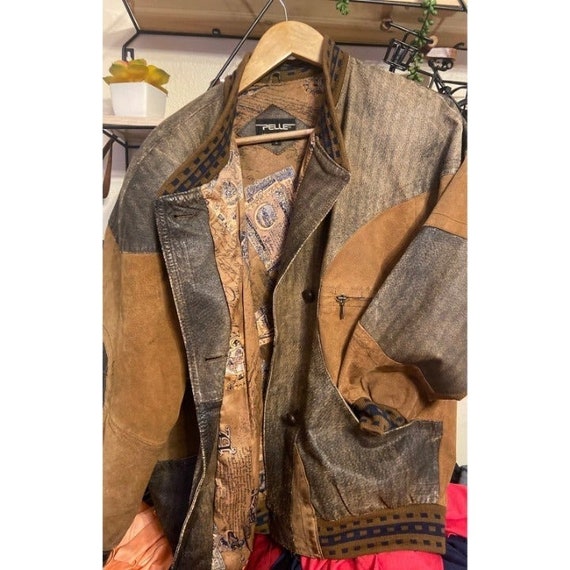 Pelle Vintage Leather Jacket Fashion 90s - Etsy