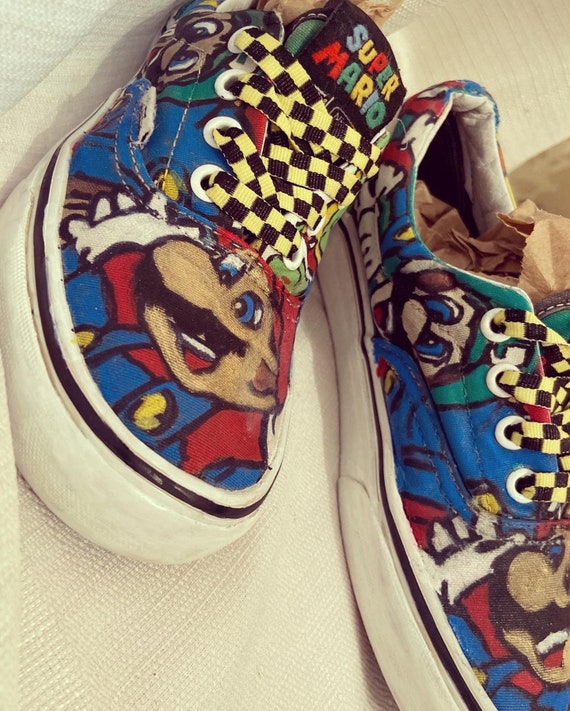 Rare super Mario Nintendo vans shoes