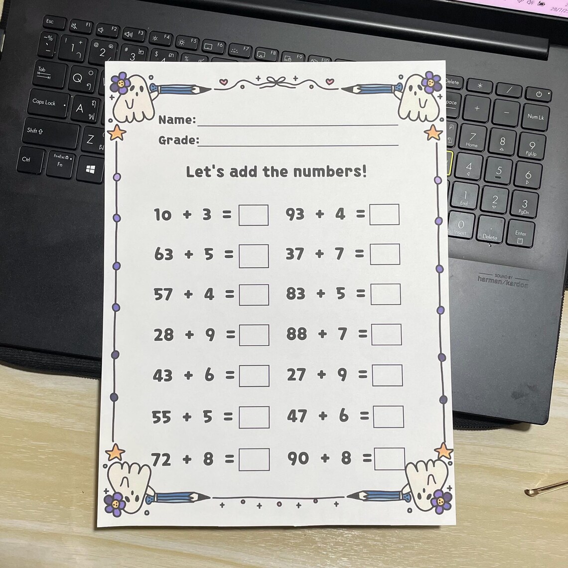 Back to School & Ghost | Cute Frames | Doodle Frames | Doodle Borders ...