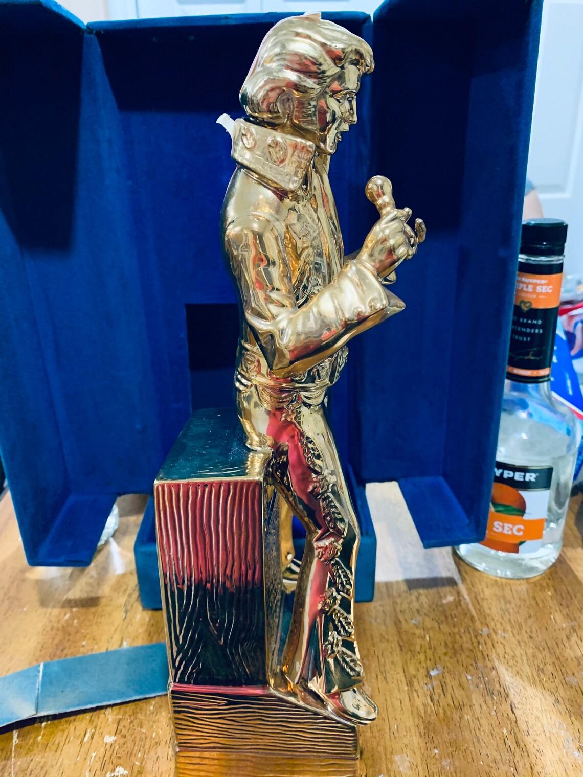 Vintage Elvis Gold Edition 1977 Liquor Decanter/Music Box w/ Etsy