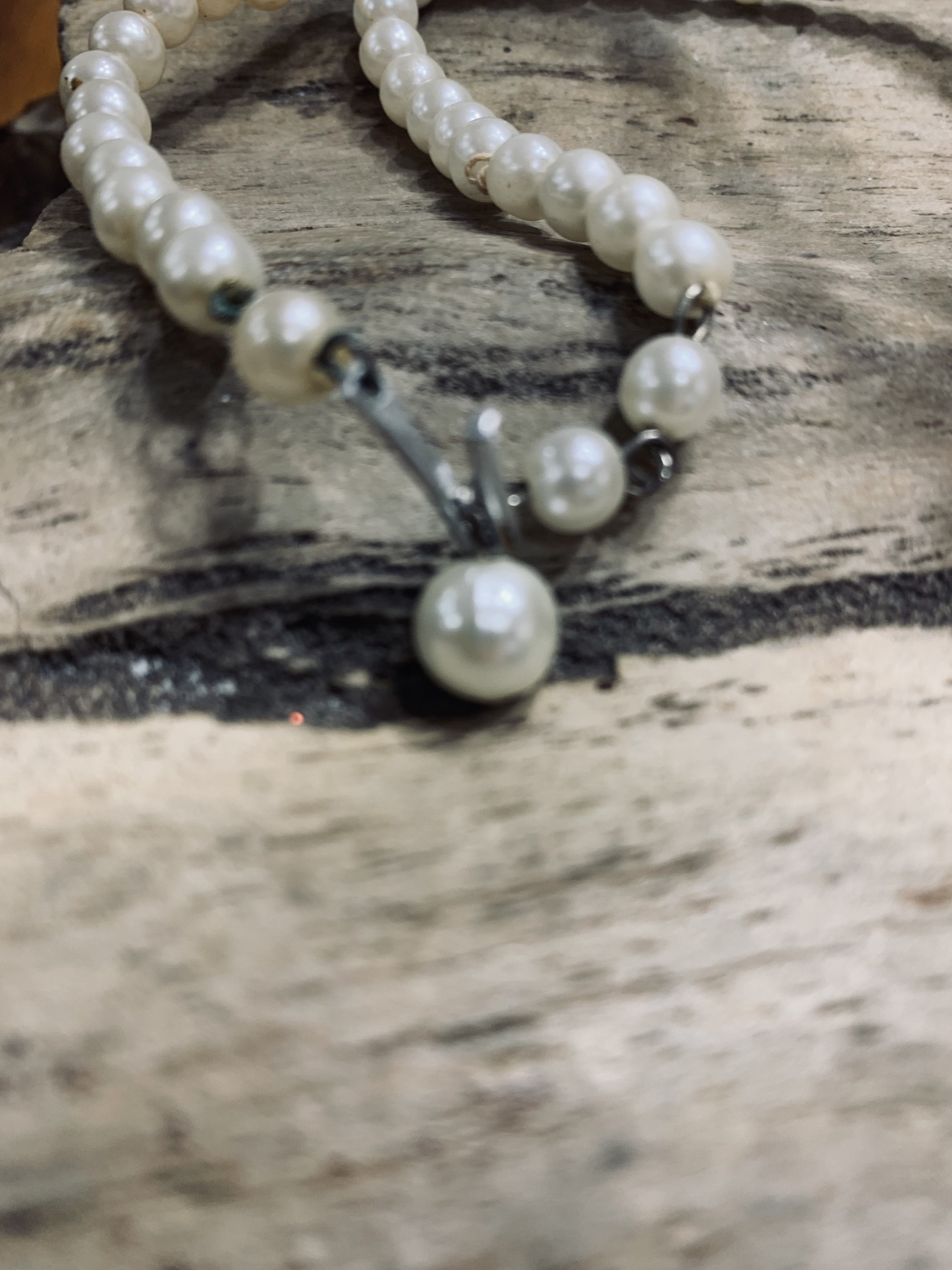 Pearl Tassel Fun Design Double-layer Retro Necklace Women's Accessories