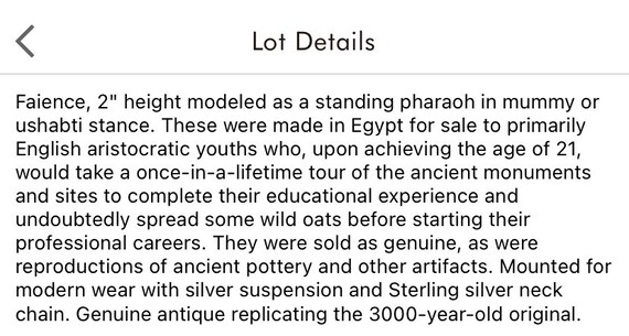 Genuine Antique 1600s 1700s Egyptian Faience Phar… - image 9