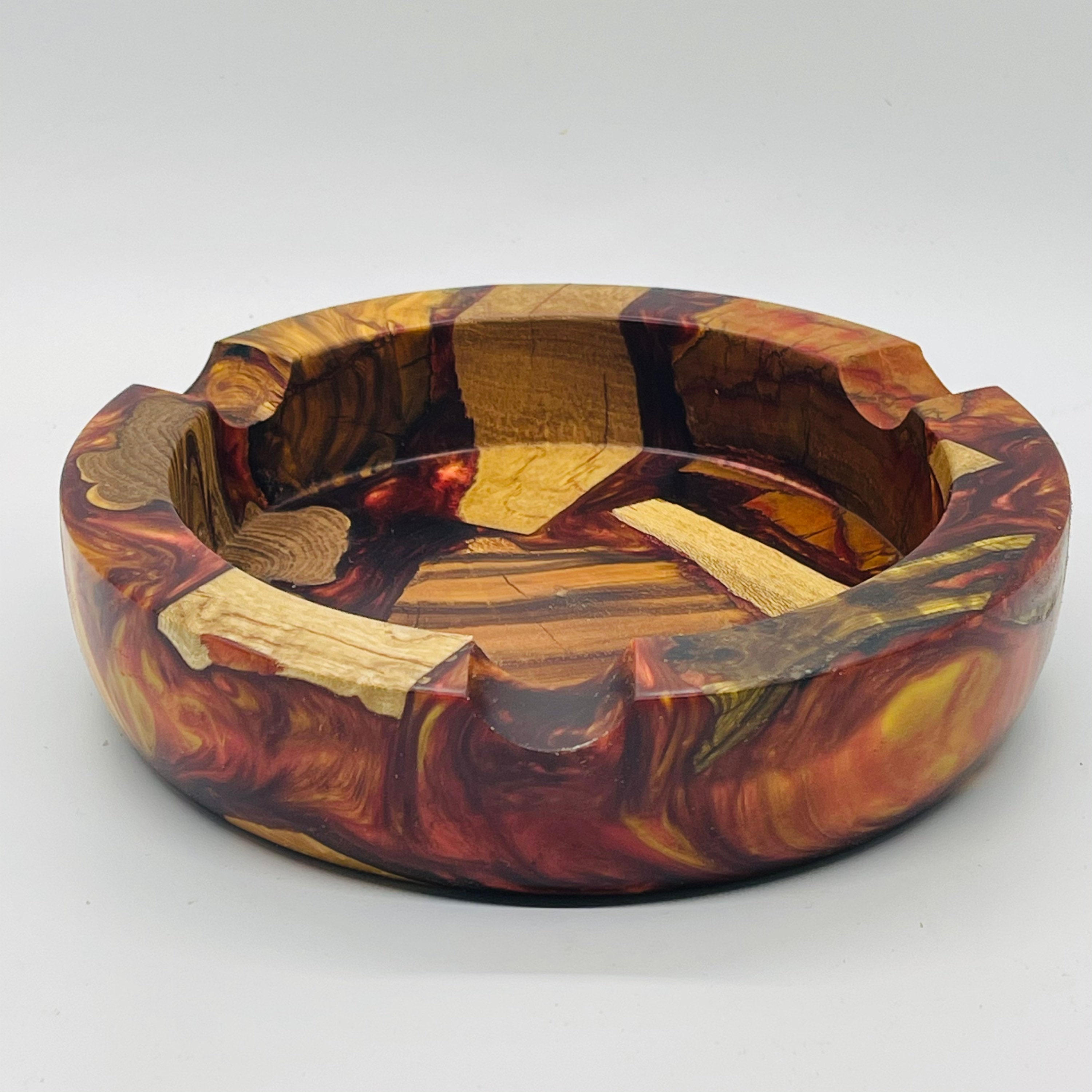 CUSTOM ORDERS ONLY Custom Epoxy and Wood Cigar Ashtray Etsy
