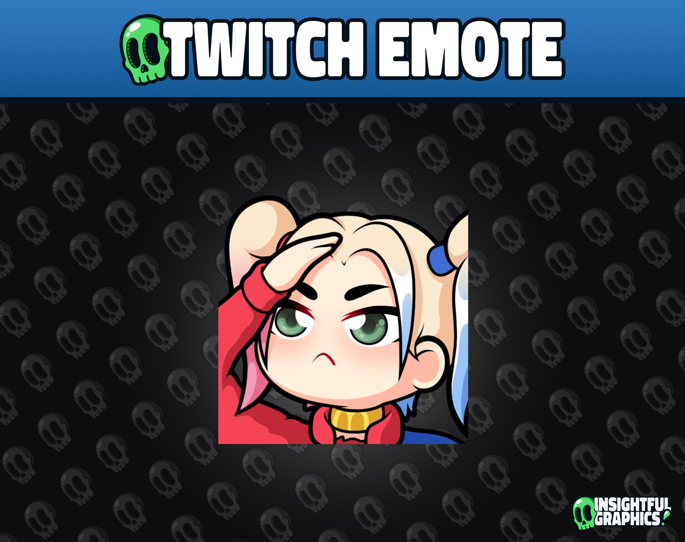 Harley Quinn Emote twitch Etsy