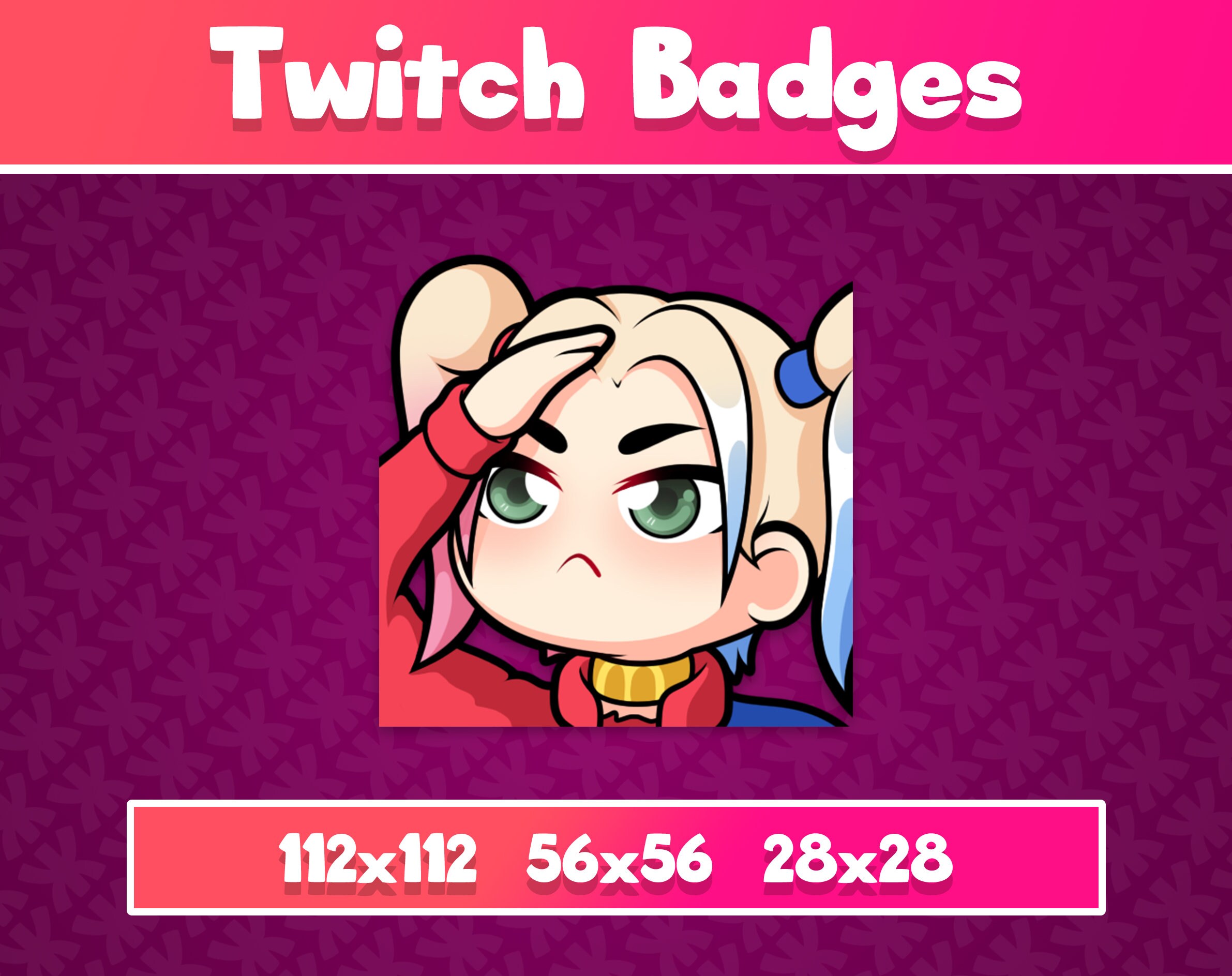 Harley Quinn Emote twitch Etsy