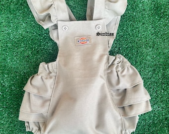 Baby girl dickies romper