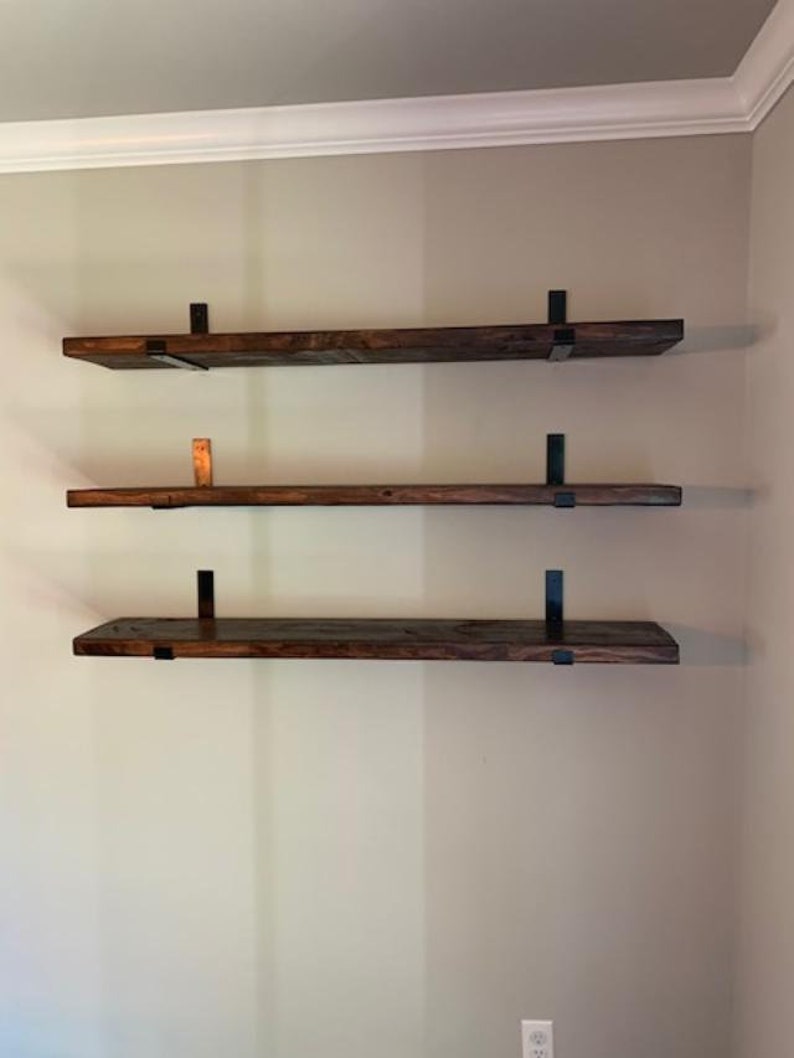 Wooden Shelves. Floating Shelves. Modern Farmhouse. Etsy