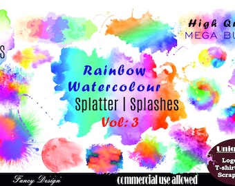 Download Watercolor Splatter Etsy