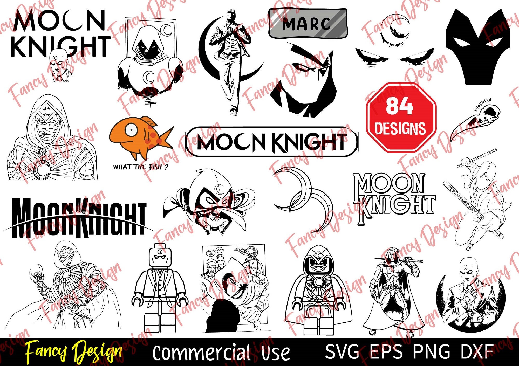 84 Anime SVG Bundle Moon Knight SVG Superhero Svg Anime - Etsy India