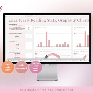 Book Tracker Spreadsheet | Digital Reading Log | Google Sheets image 5