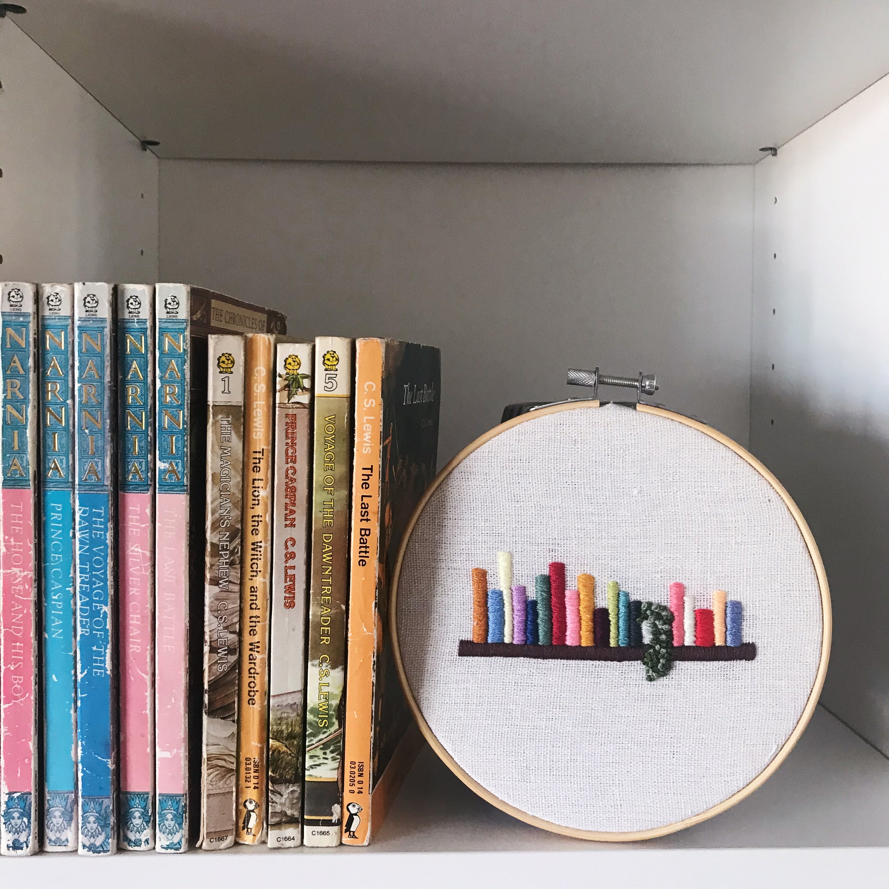 Bookshelf embroidery digital pdf nwcvq beginners  etsy Bookshelf embroidery digital pdf nwcvq beginners  etsy