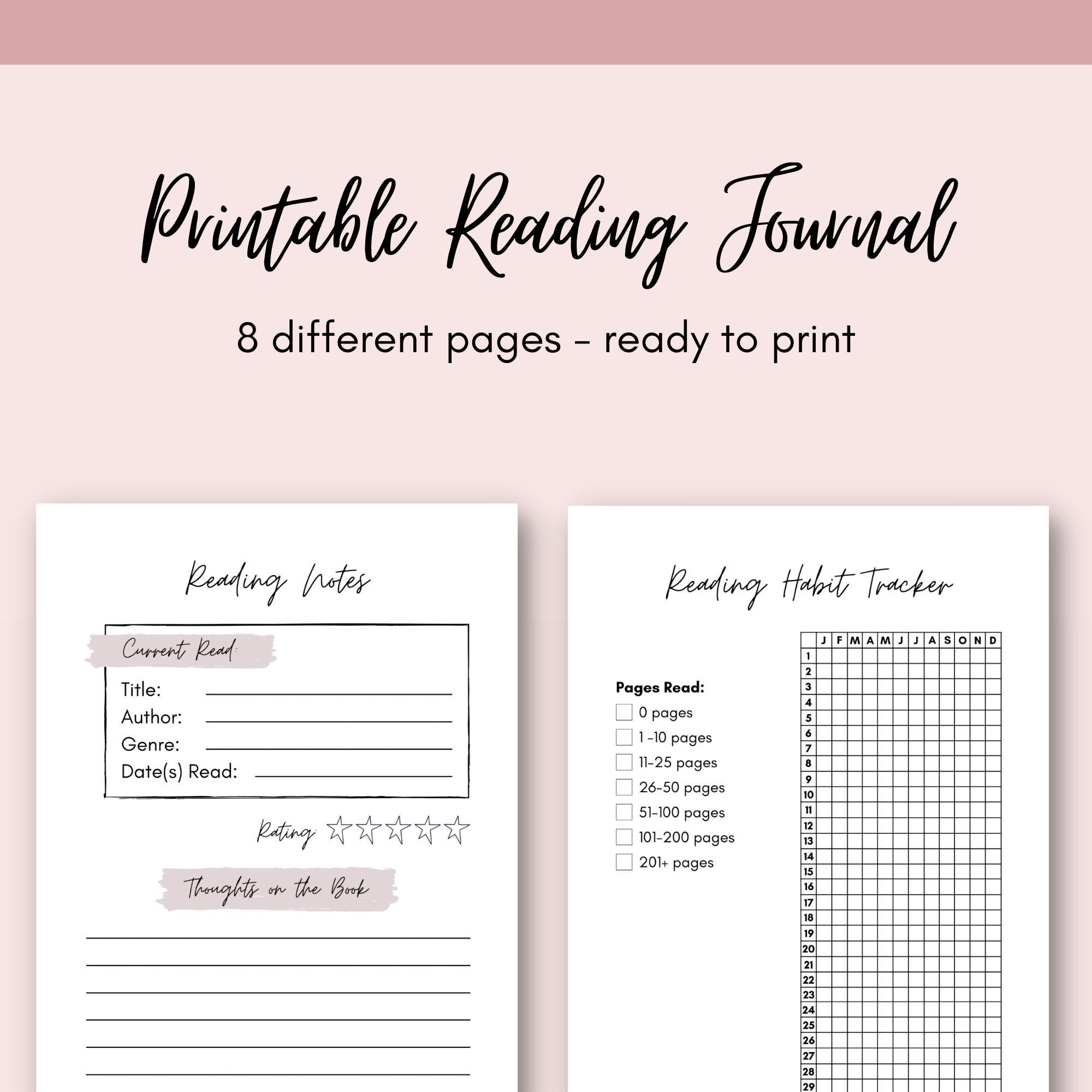 printable-digital-reading-journal-book-reviews-reading-etsy