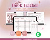 Book Tracker Spreadsheet | Digital Reading Log | Google Sheets