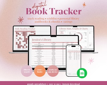 Boektracker-spreadsheet | Digitaal leeslogboek | Google Spreadsheets