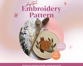 Witching Hour | Hand Embroidery PDF Pattern | Beginners Instructions | Digital Download