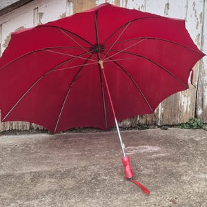 Vintage Shelta Red Umbrella