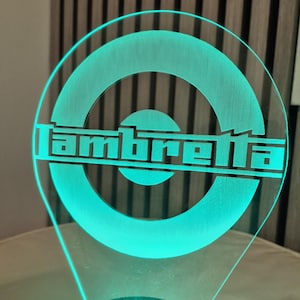 Lambretta Themed LED Lamp Music Den Light