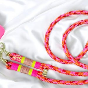 Handykette aus Tau. Bunt,Neon, Silber, Handyband