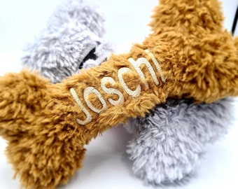 personalisierter Hundeknochen Kissen, Hundespielzeug, personalized Dog Toy