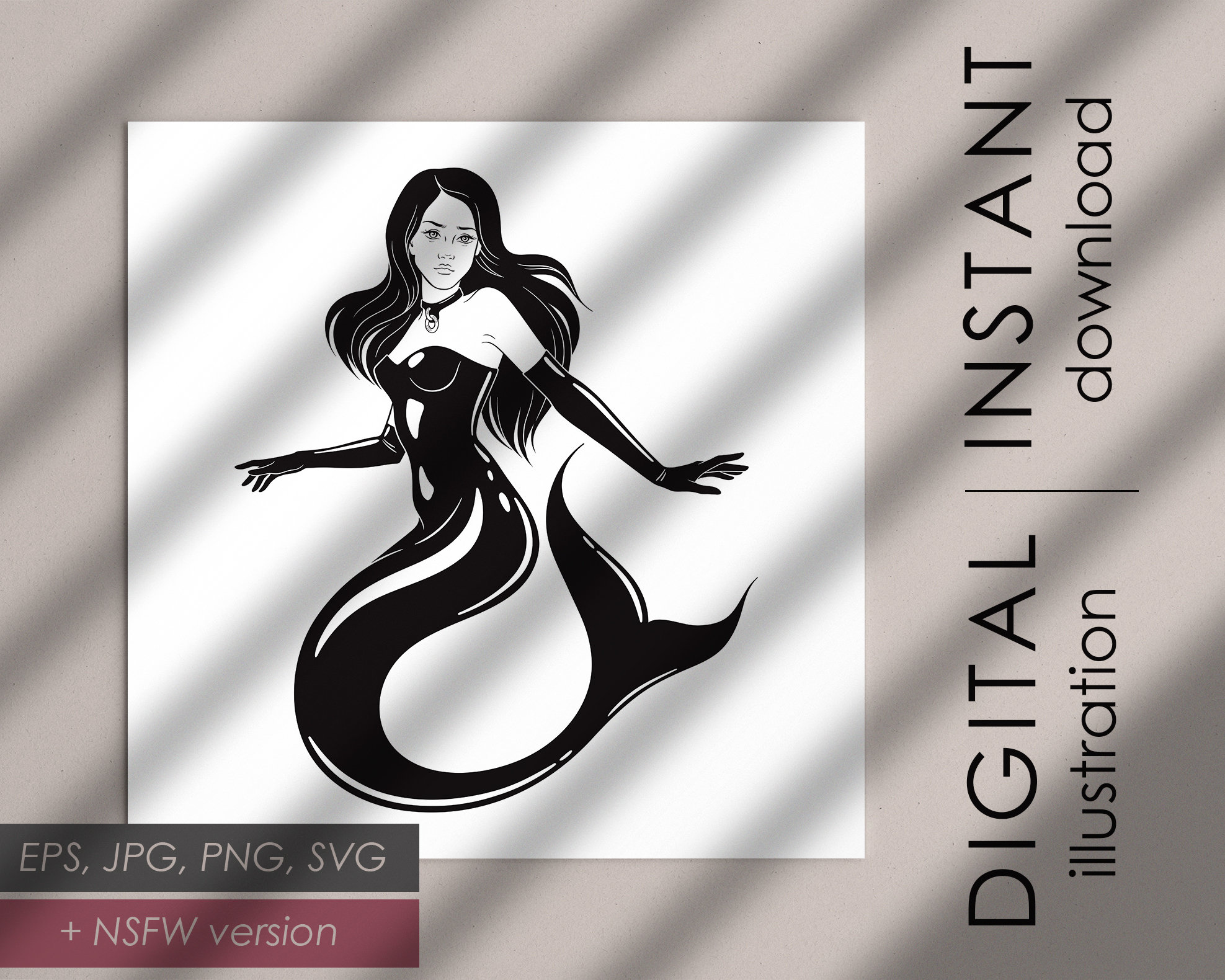 Kinky Latex Meerjungfrau digital NSFW Clipart, BDSM Cartoon Clip Art Design  für Aufkleber, Poster oder Drucke EPS SVG Illustration Kommerzielle Nutzung  - Etsy Österreich
