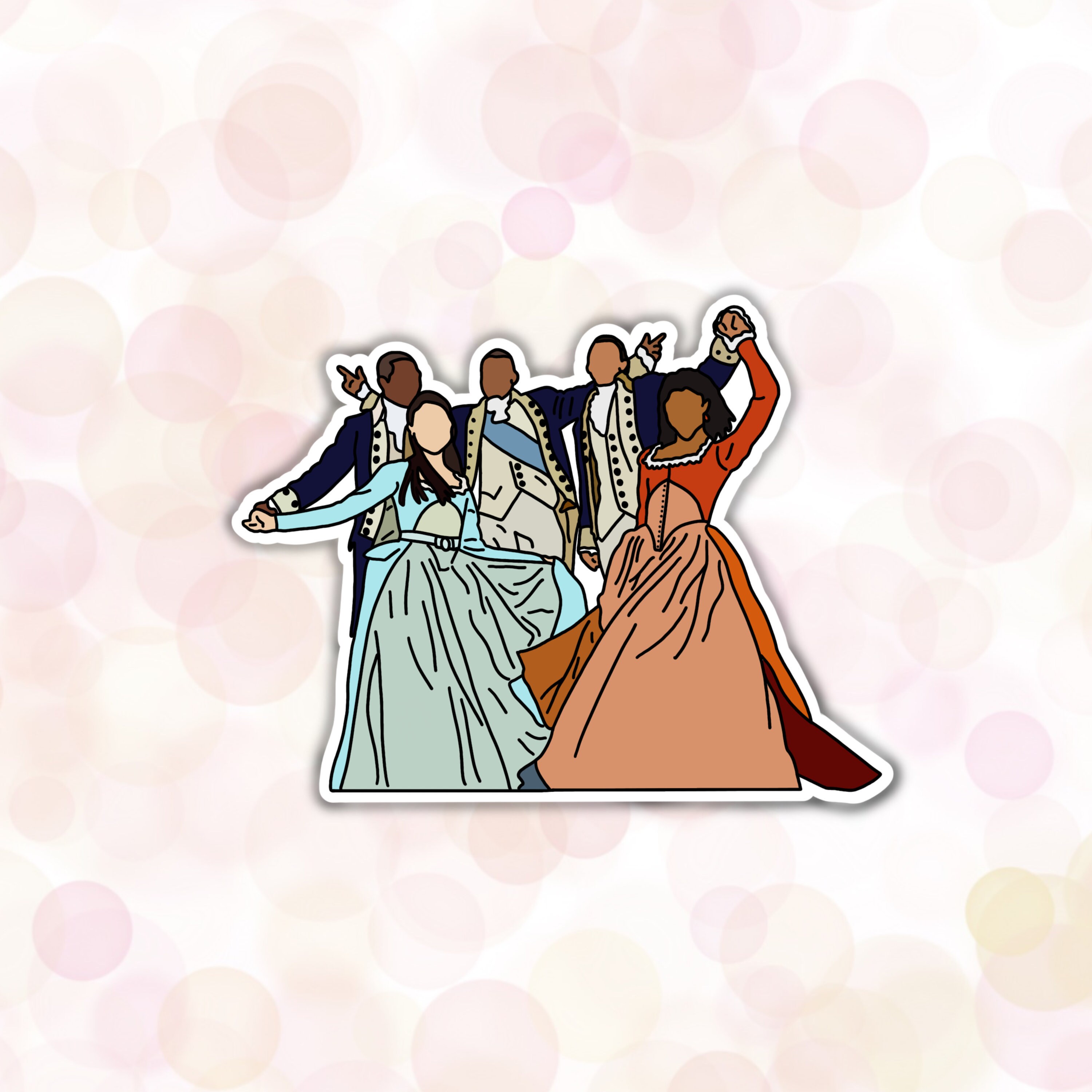 Hamilton cast sticker / hamilton sticker / broadway sticker / Etsy
