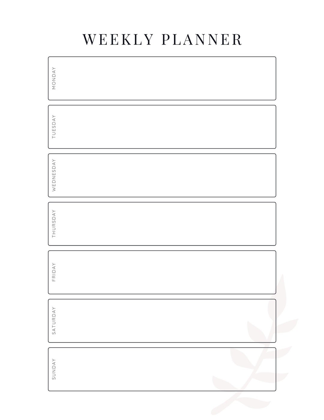 Printable Weekly Planner, Weekly Planner, Student Planner, Academic Planner Printable, College ...