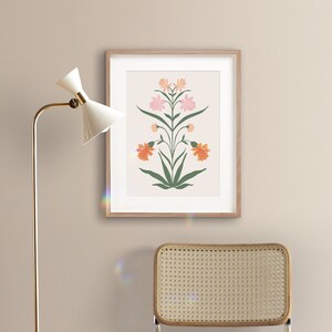 Vintage Inspired Art,Floral Digital Print,Downloadable Art Print,Spring Summer Printable Art,Flower Market Print,Trendy Boho Wall Print image 7