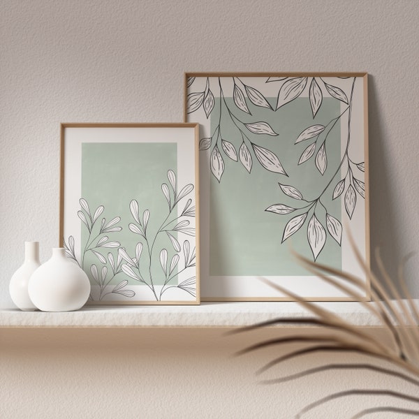 Mint Green Wall Art Etsy