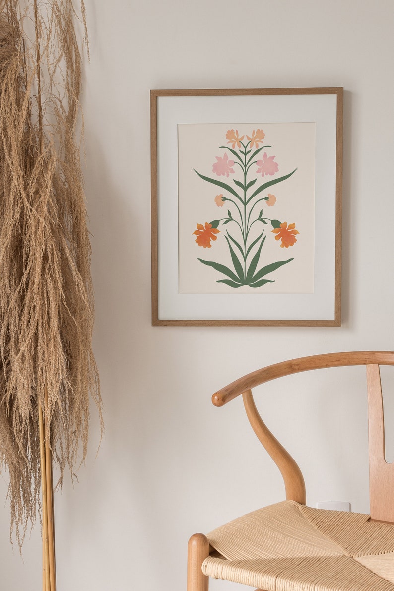 Vintage Inspired Art,Floral Digital Print,Downloadable Art Print,Spring Summer Printable Art,Flower Market Print,Trendy Boho Wall Print image 5