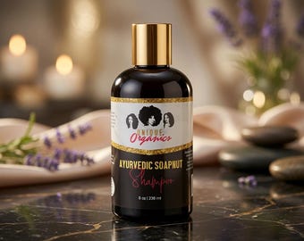 Soapnut Shampoo | Botanical Herbal Blend for Thinning Hair | Dry Scalp Cleanser (Sulfate-Free)