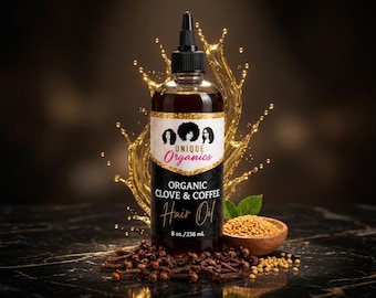 Clove Coffee Hair Oil | 8 Hour Botanical Infusion | MSM Bamboo Star Anise | Slow Crafted Scalp Oil