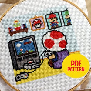 Gamer, Cross Stitch Pattern, Digital File, Instant Download